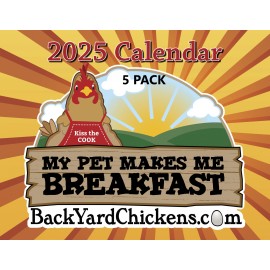 2025 BackYardChickens Five Calendar Gift Pack-Free US Shipping